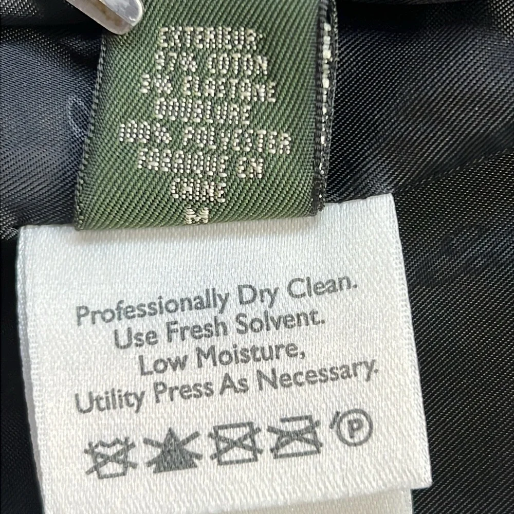 Eddie Bauer Corduroy Blazer Jacket‎ Men M 44R Black Cotton Stretch Casual Y2K